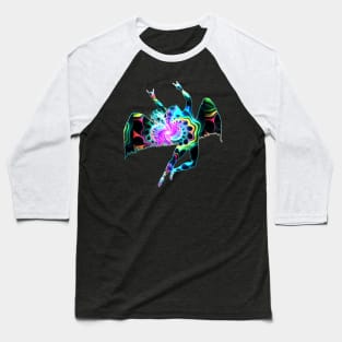 HEAVY METAL ANGEL - psychedelic 60's Baseball T-Shirt